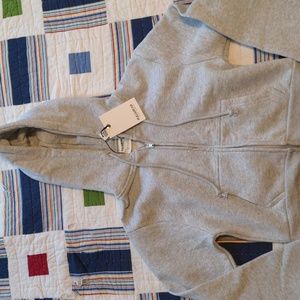 Pull&Bear Zip Cropped Hoodie